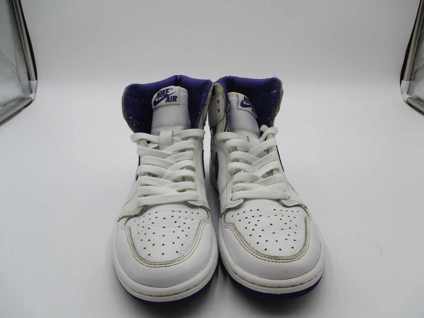 Nike Air Jordan 1 High OG Shoes Womens Size 7.5 White Court Purple CD0461-1511