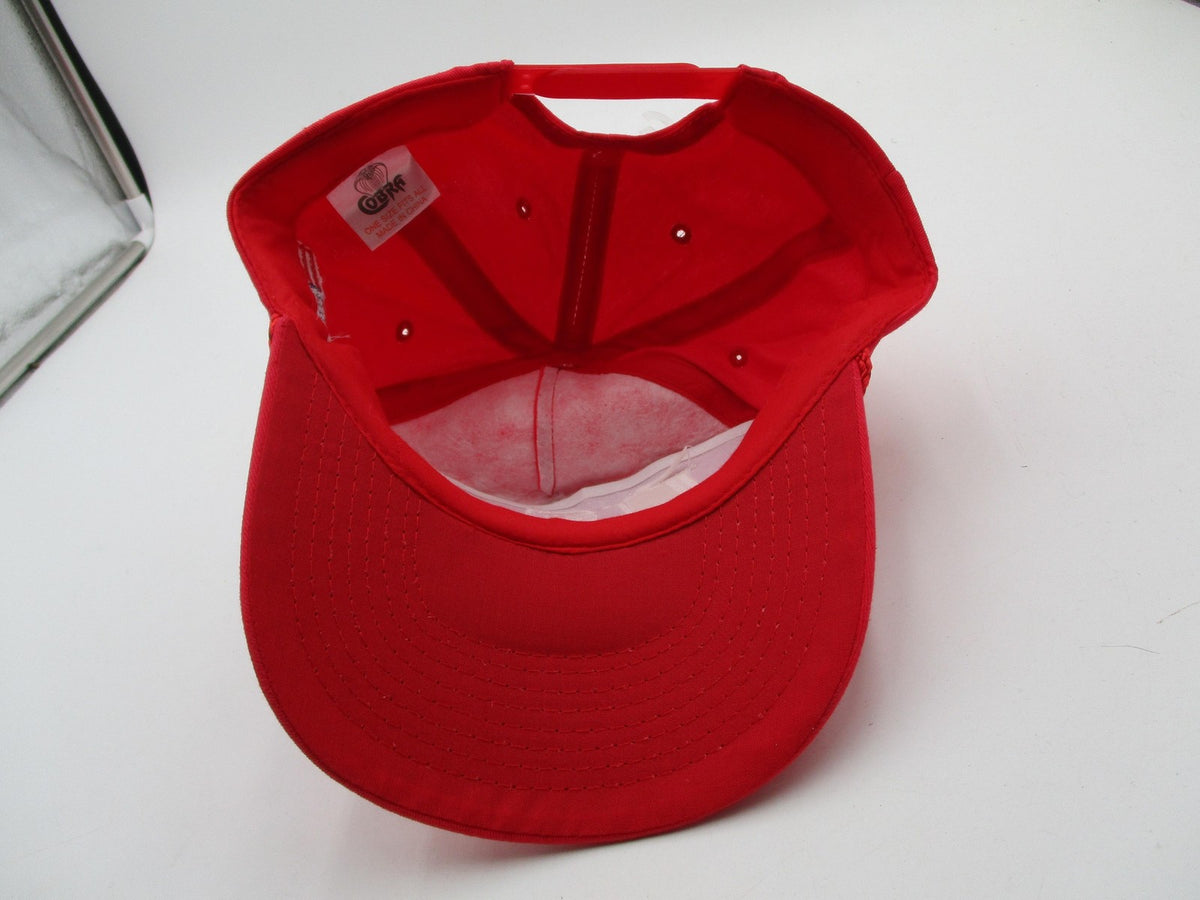 Cobra Hat Cap Snap Back Mens One Size Red USA 45 Flag Embroidered Twill Rope10
