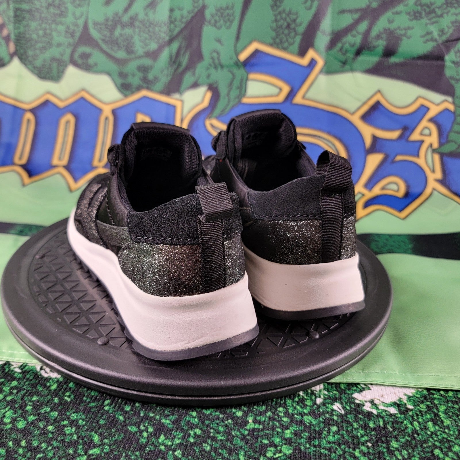 Clarks DashLite Jazz Women’s Size 7 Black Combi Sneakers 261690514 PreOwned 0343