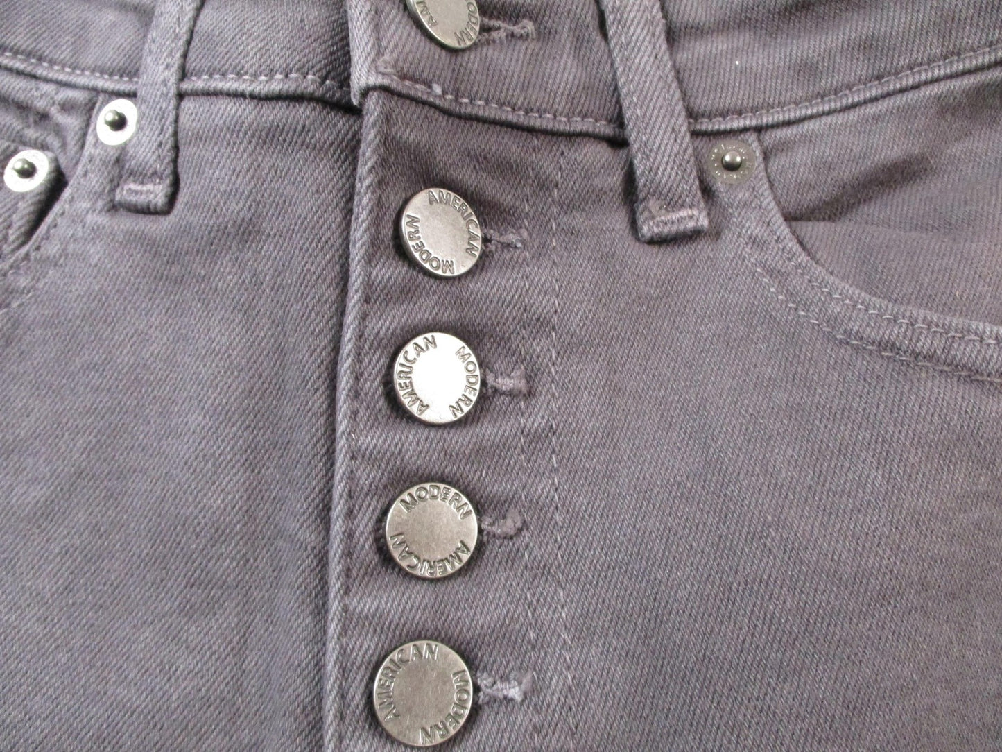 Modern American Savannah Jeans Womens 29 Gray High Rise Wide Leg Charcoal 14742