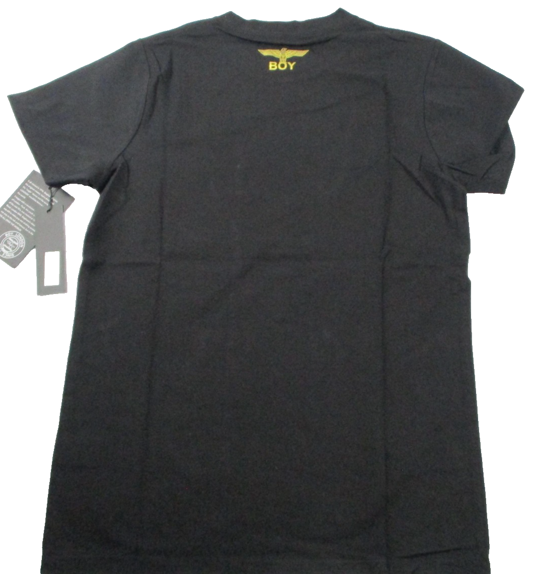 BOY London Shirt Mens Small Black Gold Eagle Logo Graphic Tee Streetwear 13091
