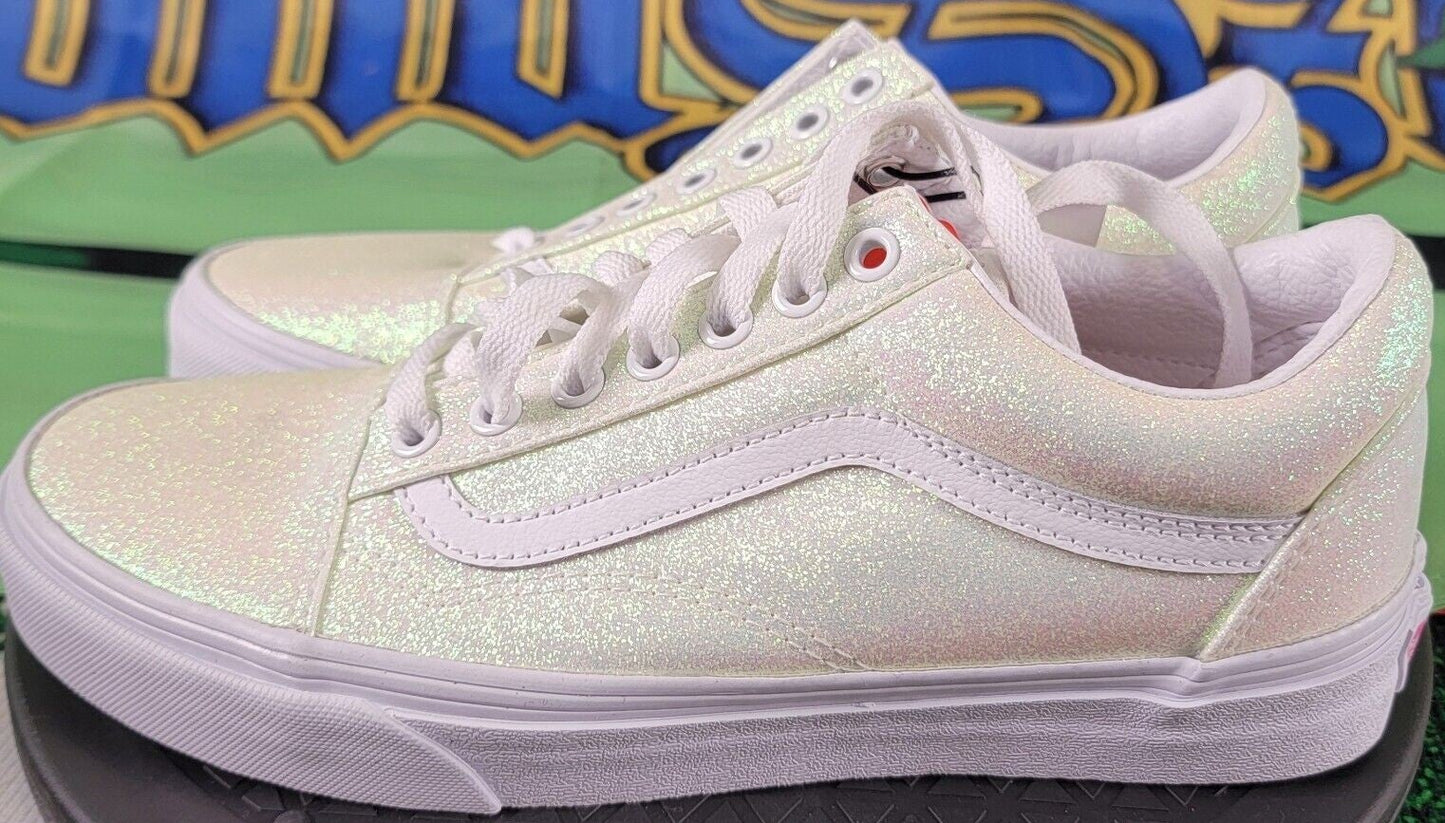 Vans Adult Old Skool Sneakers Size M7 W8.5 Color Pink/True White UV Activated1