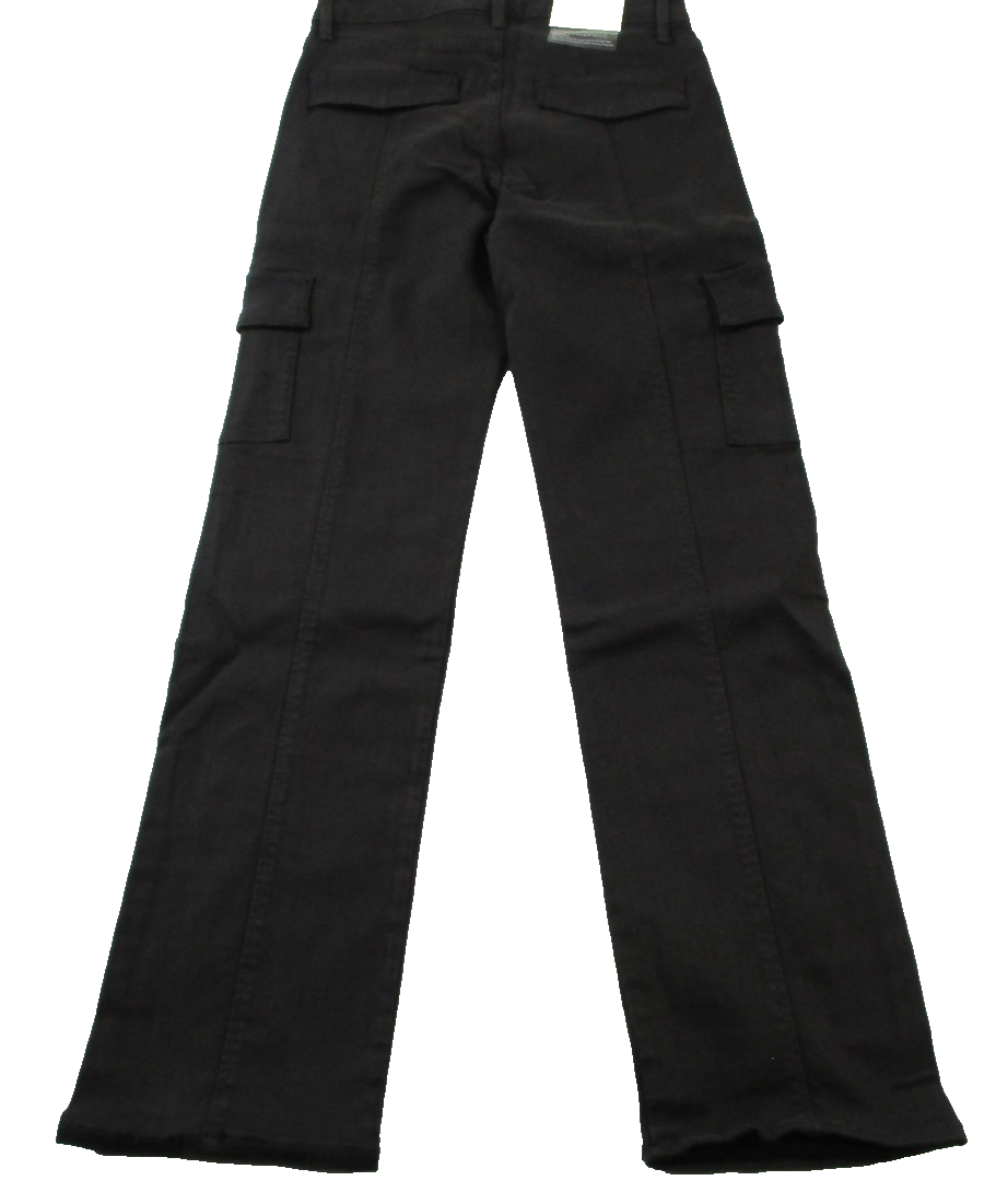 Fidelity Panther Full Cargo Jeans Womens 26 Gray Charcoal Slim Straight USA 14641