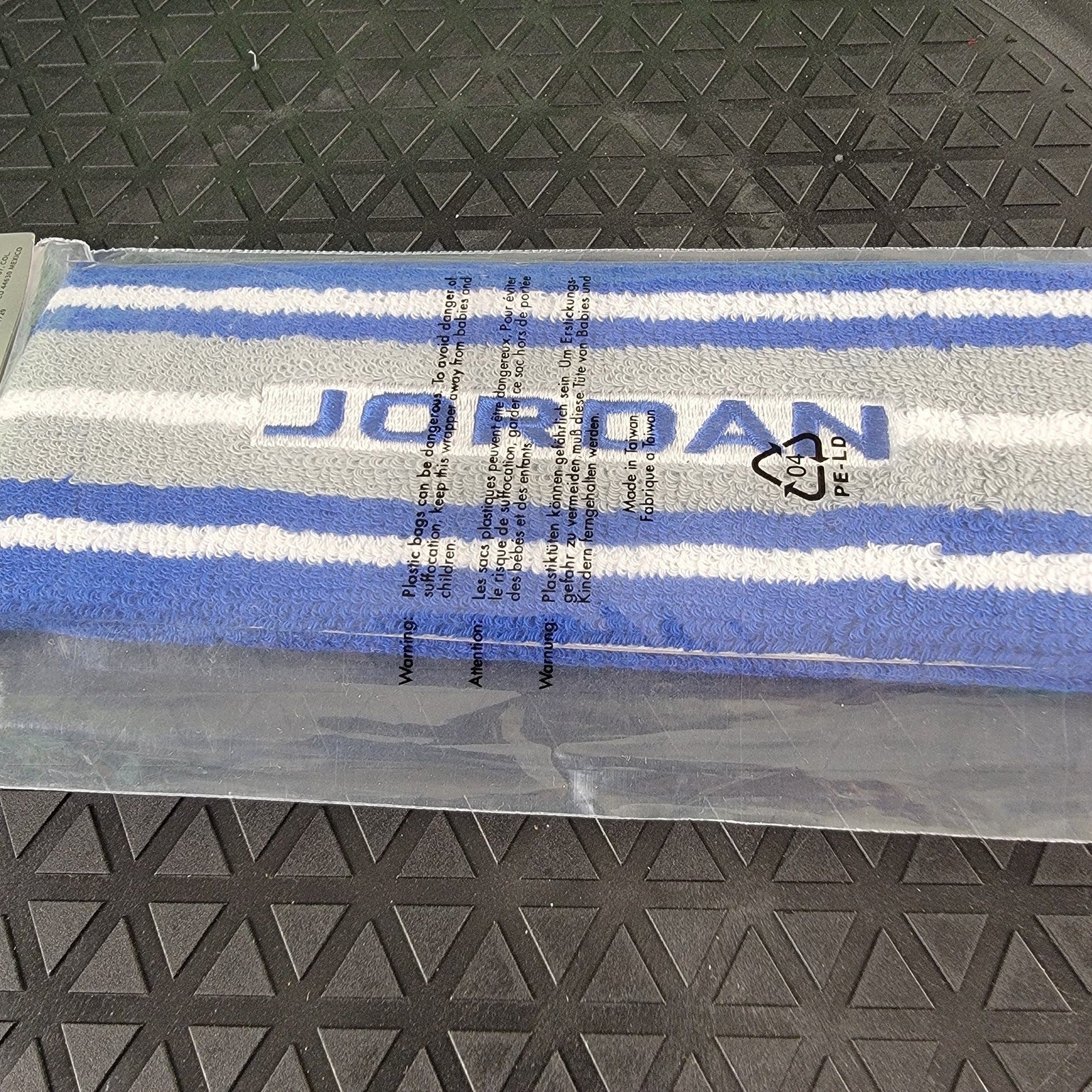 Vintage Jordan Jumpman Headband Blue Gray White Adult Unisex NWT 5913263