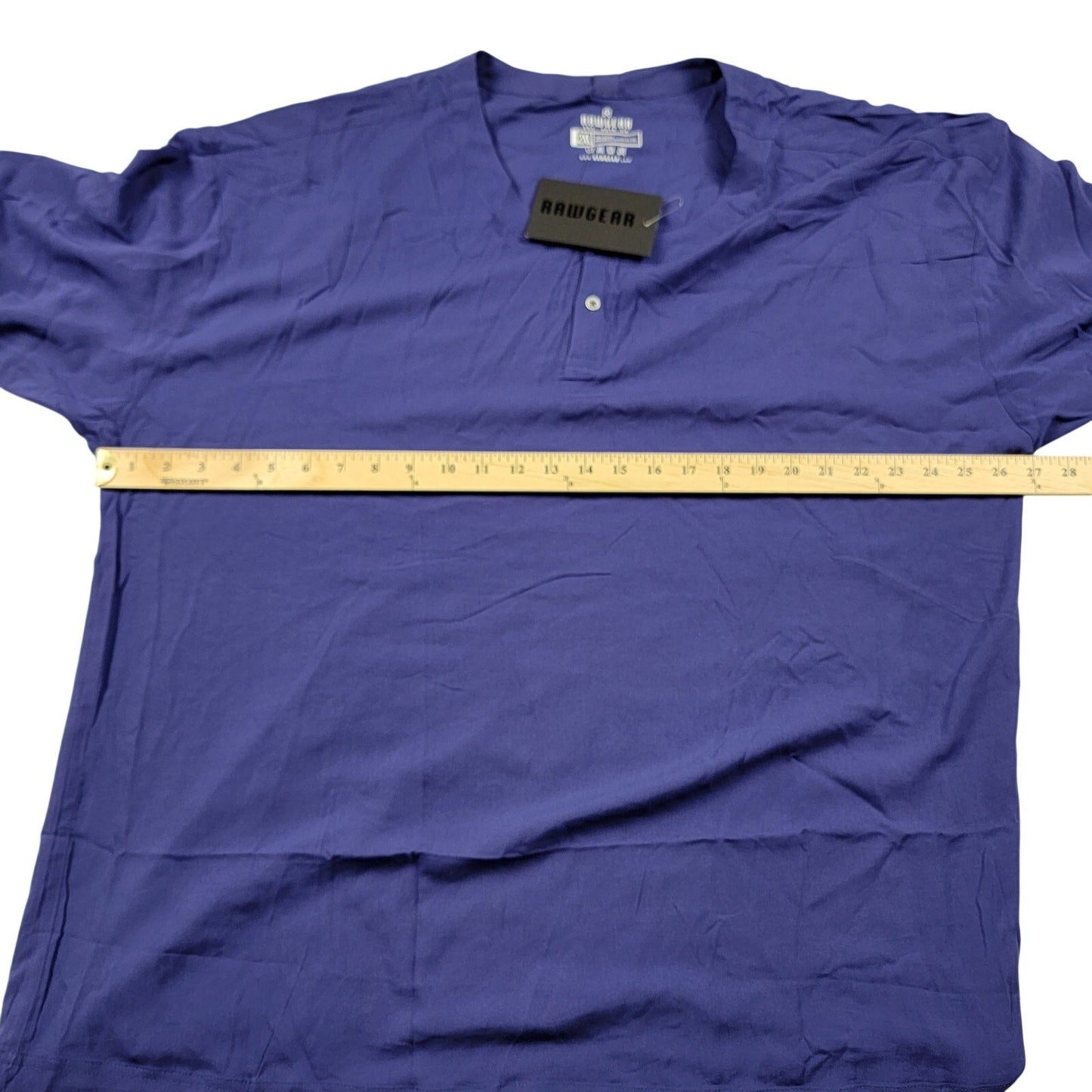 Raw Gear Sleep Set 2pc Henley Top + Pant Mens 2XL Navy Rayon NWT 6974