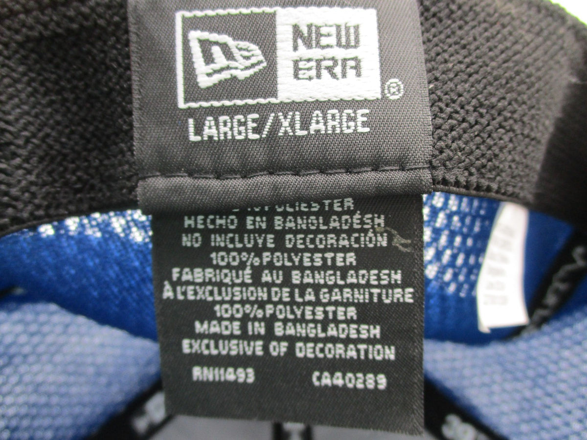 New Era HMY Yachts Hat Cap Fitted Mens L/XL Blue Mesh Camo Baseball 39THIRTY7