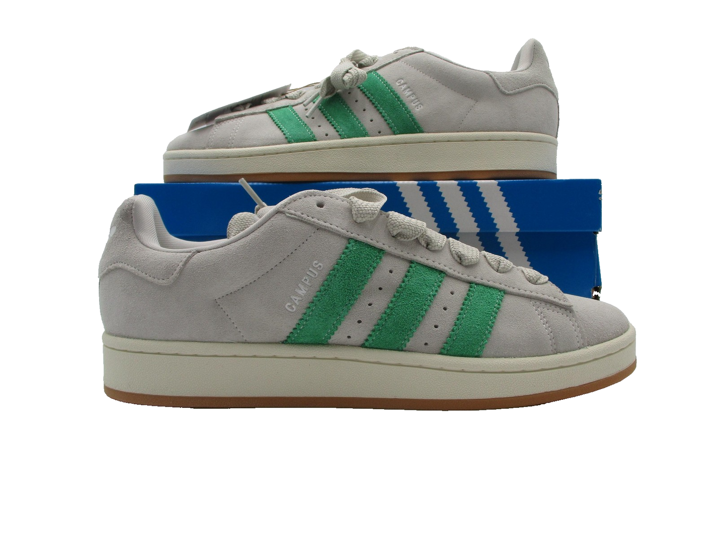 Adidas Campus 00s Shoes Mens Size 11 Grey Green Suede Originals JI3167 Gum Sole0