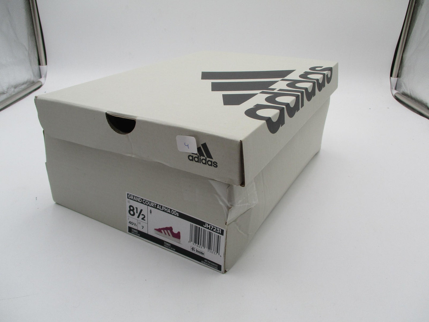 Adidas Grand Court Alpha 00s Shoes Womens Size 8.5 Pink Suede Cloudfoam JH723118