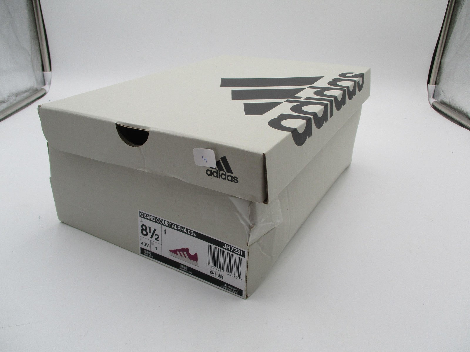 Adidas Grand Court Alpha 00s Shoes Womens Size 8.5 Pink Suede Cloudfoam JH723118