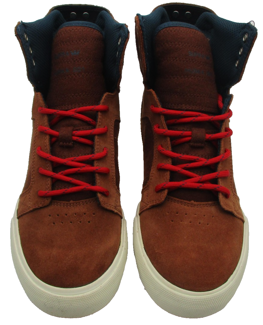 Supra Skytop Muska 001 Shoes Kids Size 5 Brown Suede High Top Skate Sneakers5