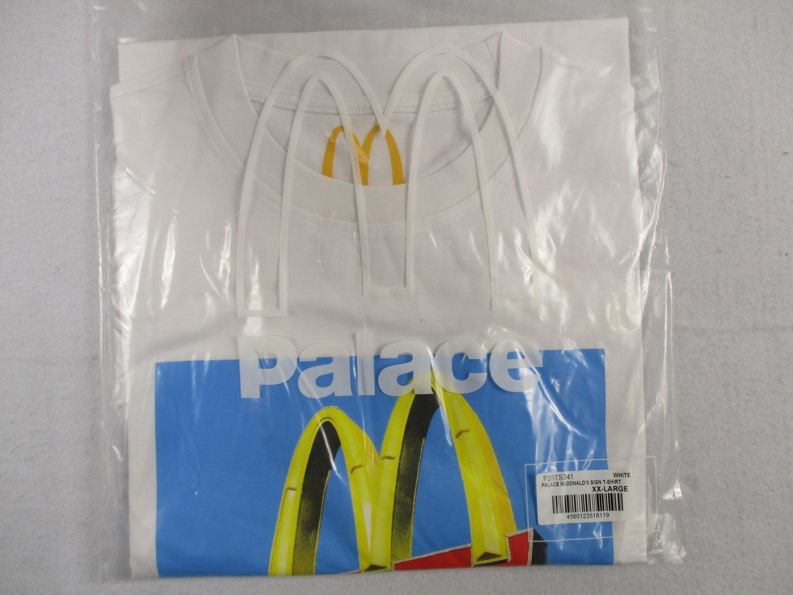 Palace Shirt Mens 2XL White McDonald's Sign Graphic Skate Logo Streetwear
