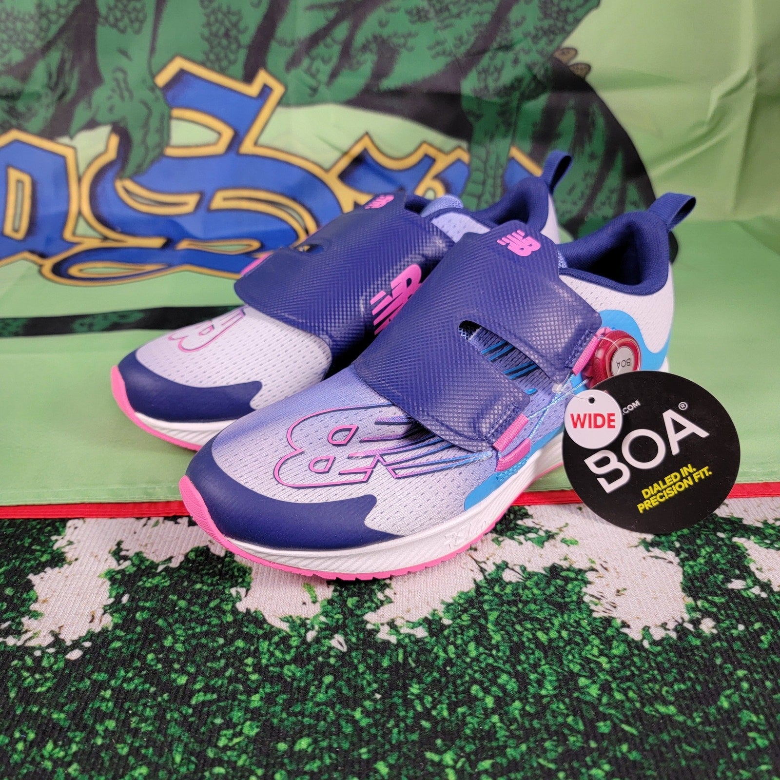 New Balance Fuel Core Reveal v3 BOA Purple Blue Kids Sz 70