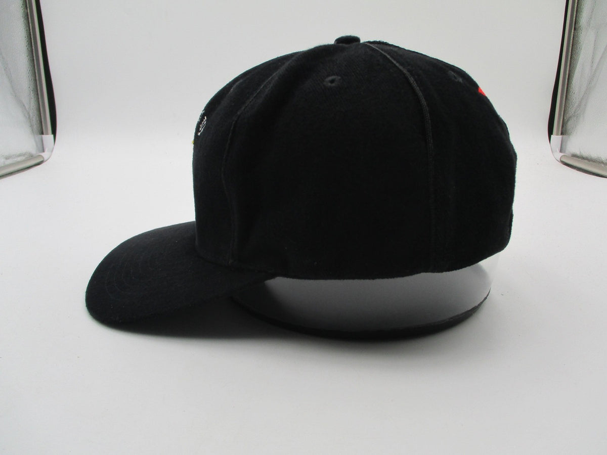 Yo Lid Hat Cap Snap Back Mens One Size Black Yo Wats Up Cartoon Embroidered3