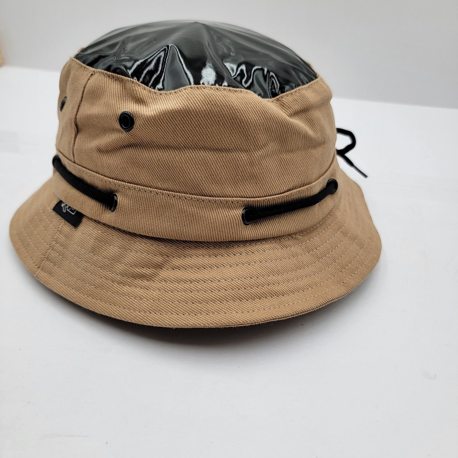 The Hideout Clothing THC Bucket Hat Tan Black Vinyl Top Limited Edition 150 Made1
