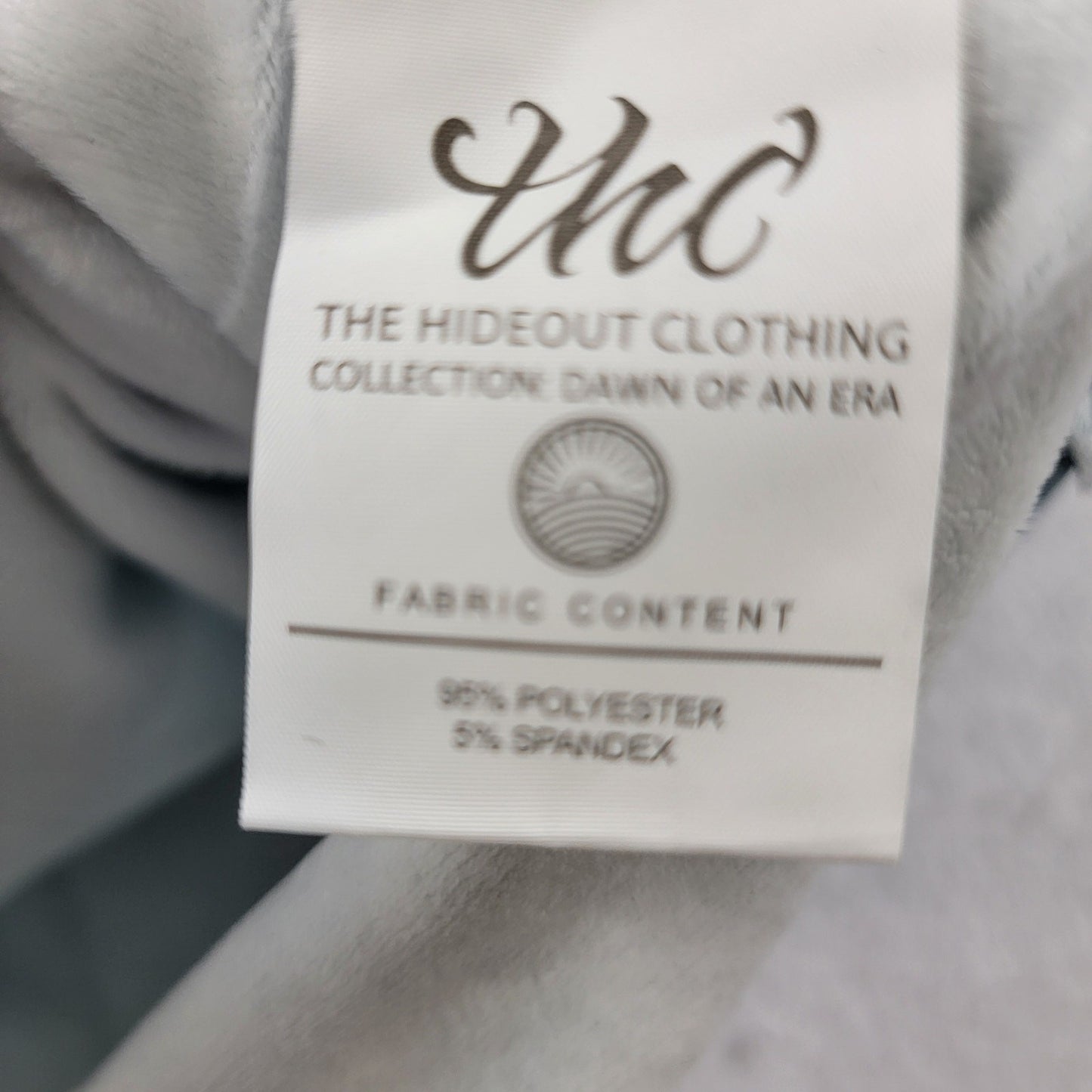The Hideout Clothing Flower Era Striped Crewneck XL Mallard Blue New