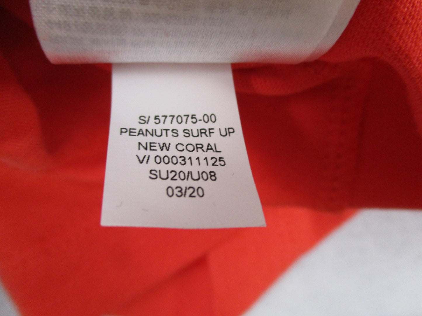 Gap Peanuts Woodstock Surf's Up Shirt Mens Small Orange Graphic Tee Surfing 13589