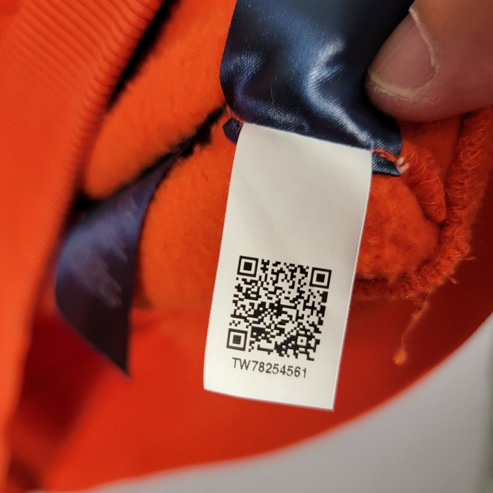Tommy Hilfiger Mens Back Bay Embroidered Logo Sweatshirt Orange Sz L