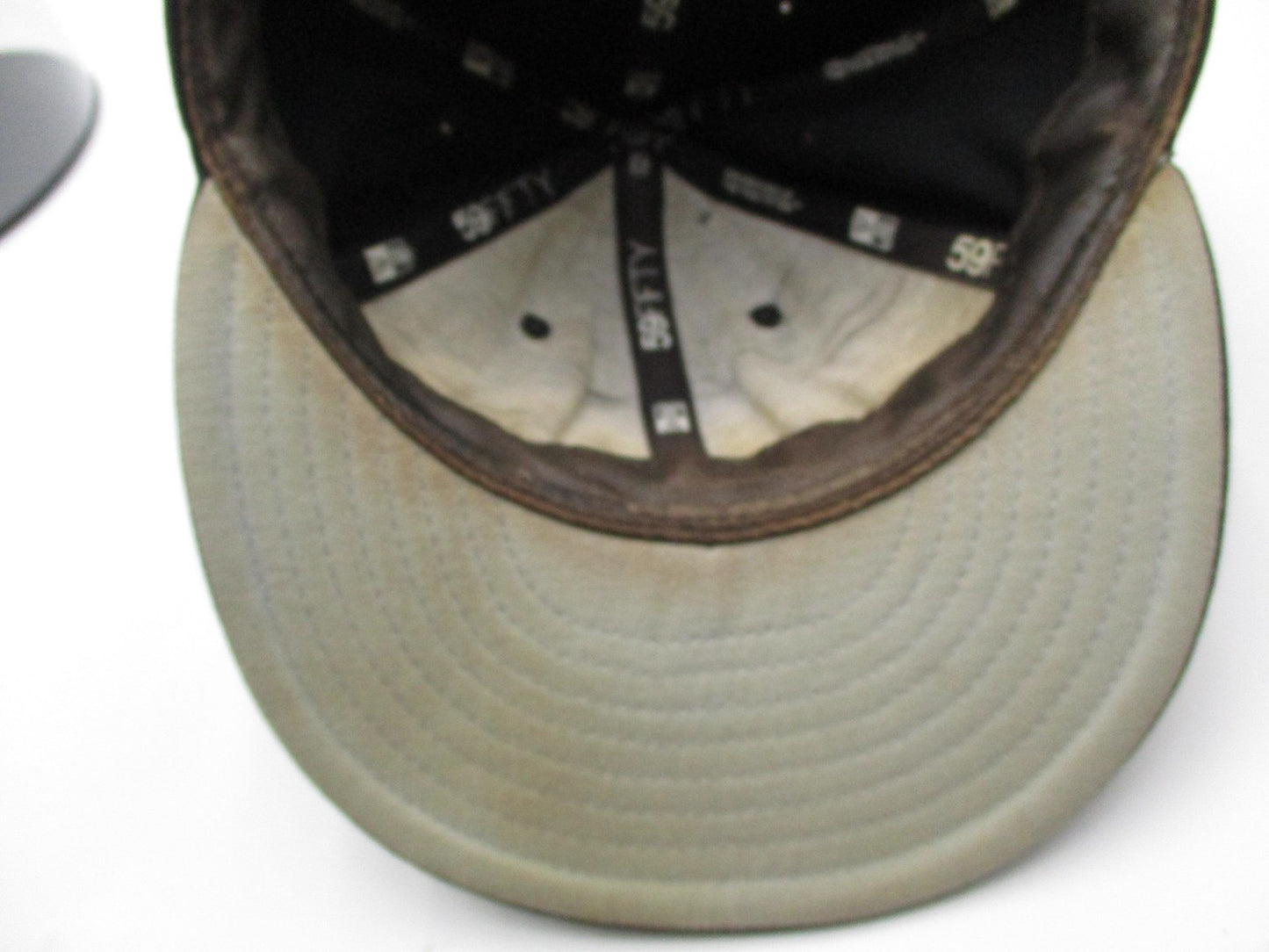 New Era DC Shoes Hat Cap Fitted Mens 7 3/8 Black 59FIFTY Skateboard Distressed6