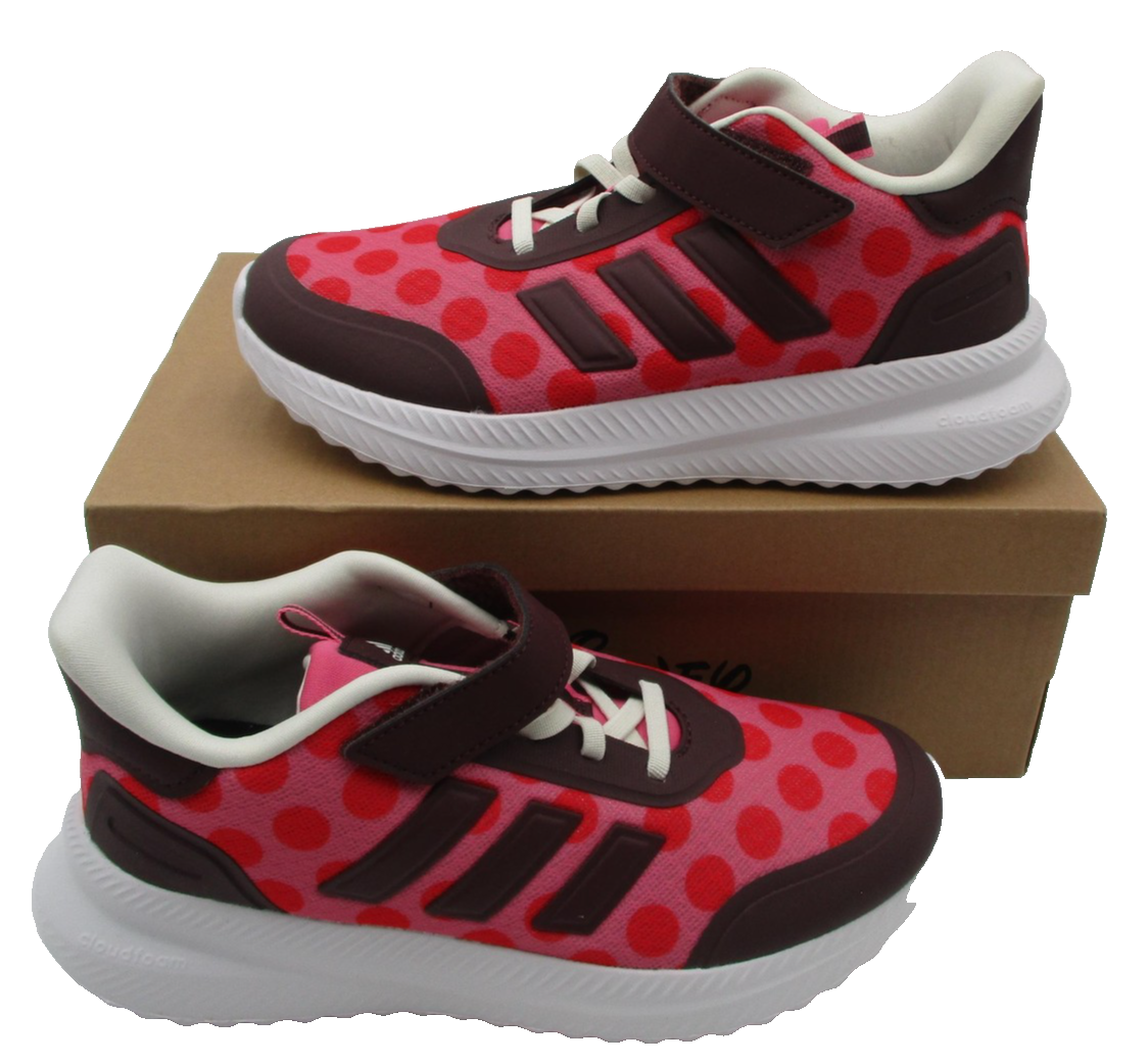 Adidas X_PLRPATH Minnie EL C Shoes Girls Size 3 Pink Cloudfoam Disney Sneakers2