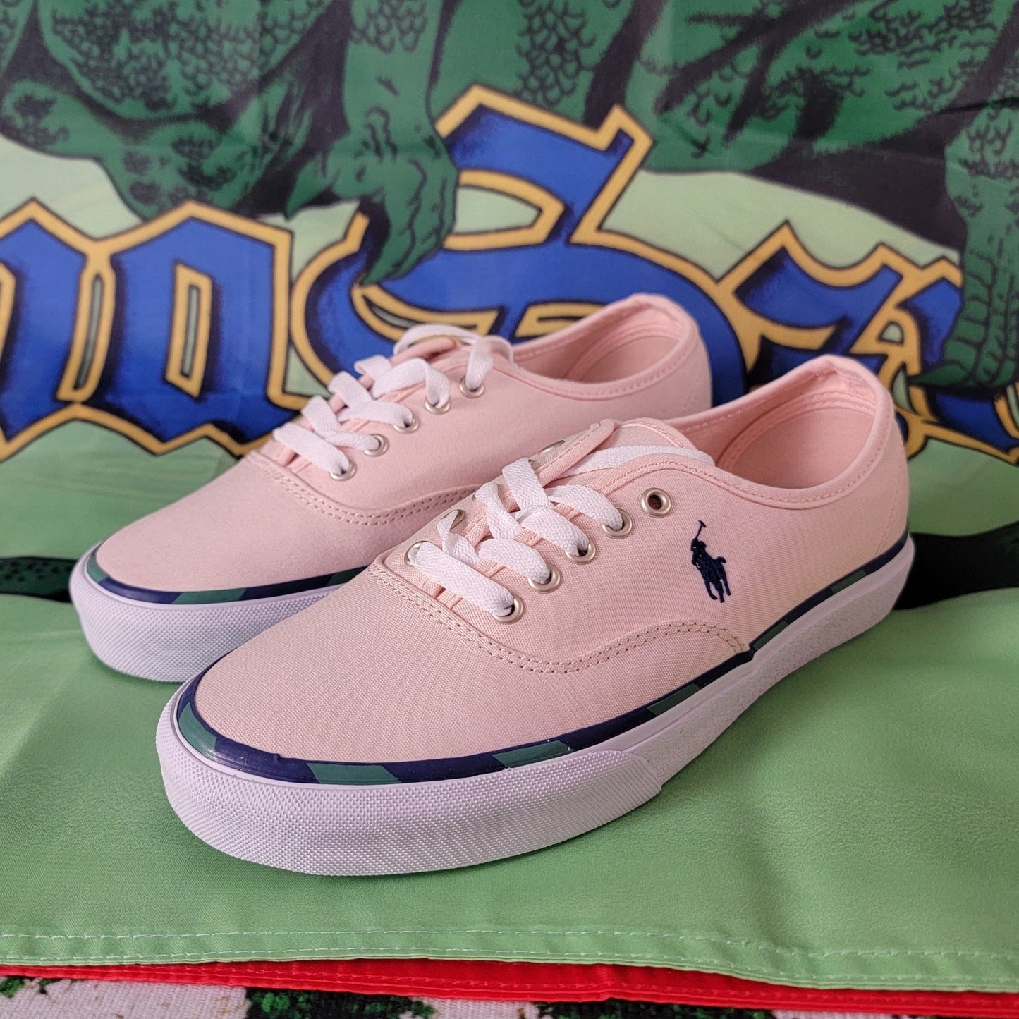 Ralph Lauren Polo Keaton Pony Lt Pink Mens Sz 7.5D 0