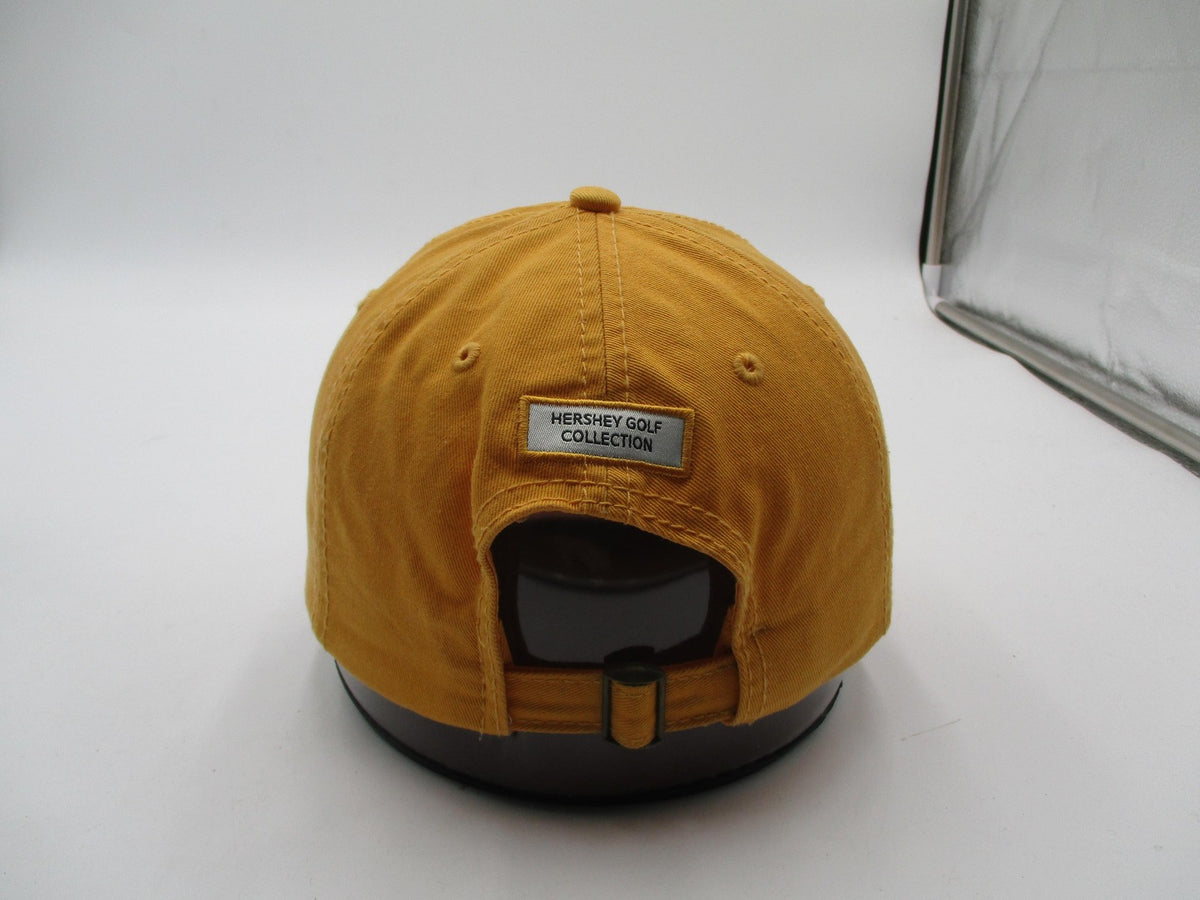 Hershey Links Hat Cap Strap Back Mens One Size Yellow Golf American Dry Goods4