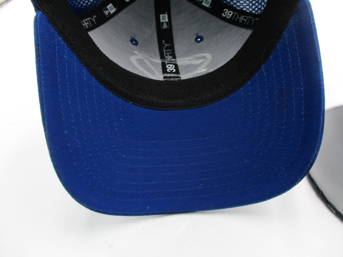 New Era HMY Yachts Hat Cap Fitted Mens L/XL Blue Mesh Camo Baseball 39THIRTY4