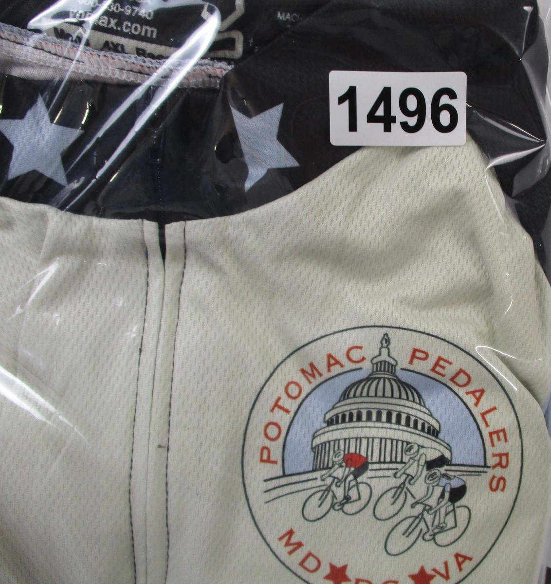 VOmax Potomac Pedalers Cycling Jersey Mens 4XL Washington DC Map Full Zip USA12