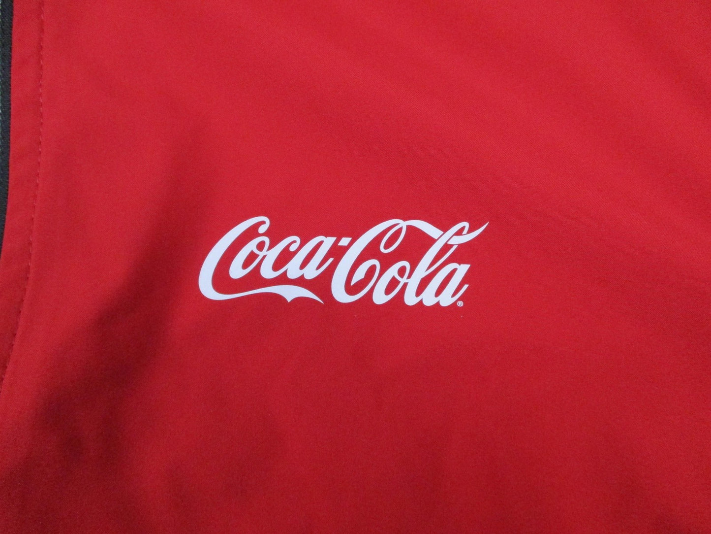 CocaCola Jacket Mens Small Red Full Zip Lightweight Trimark Logo