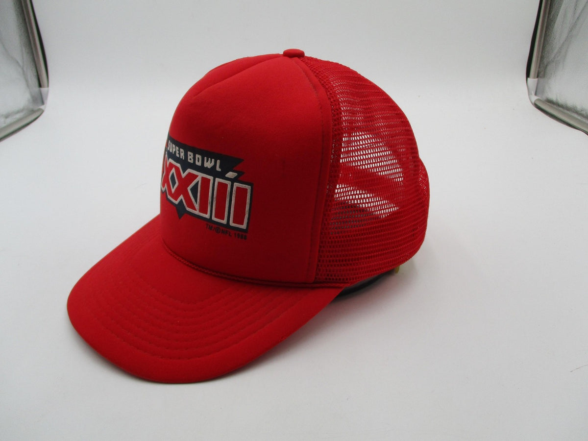 Vintage Super Bowl XXIII Hat Cap Snap Back OSFM Red NFL Football Mens Winston3