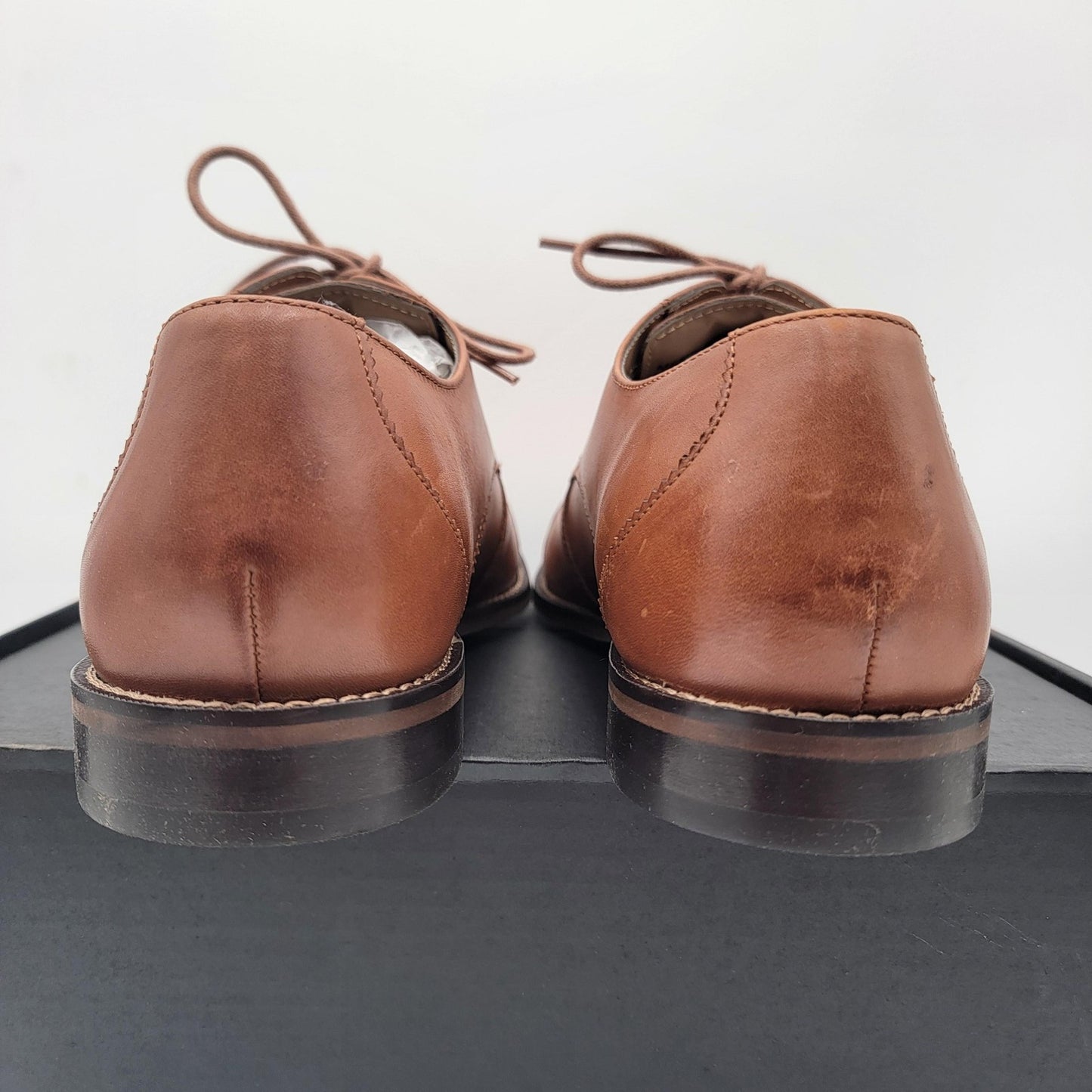 Florsheim Mens Size 11 D Brown Leather Oxford Dress Cap Toe Lace Up 11738