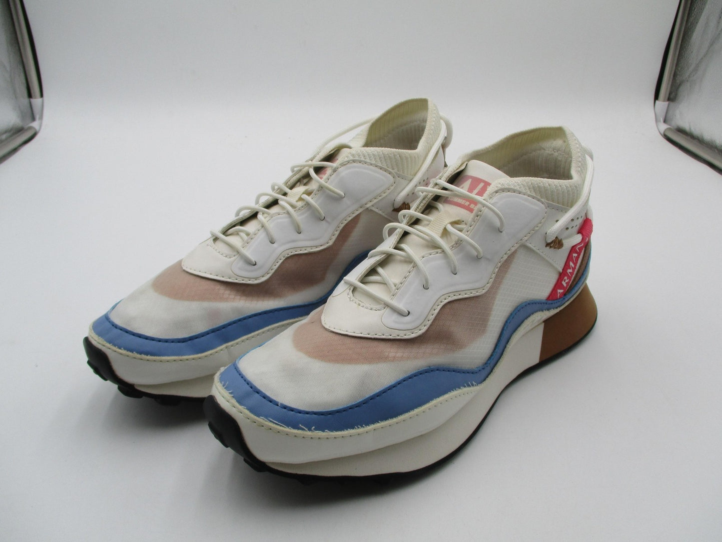Armani Exchange Shoes Womens Size 7 Multicolor Colorblock Sneakers XDX122XV7110
