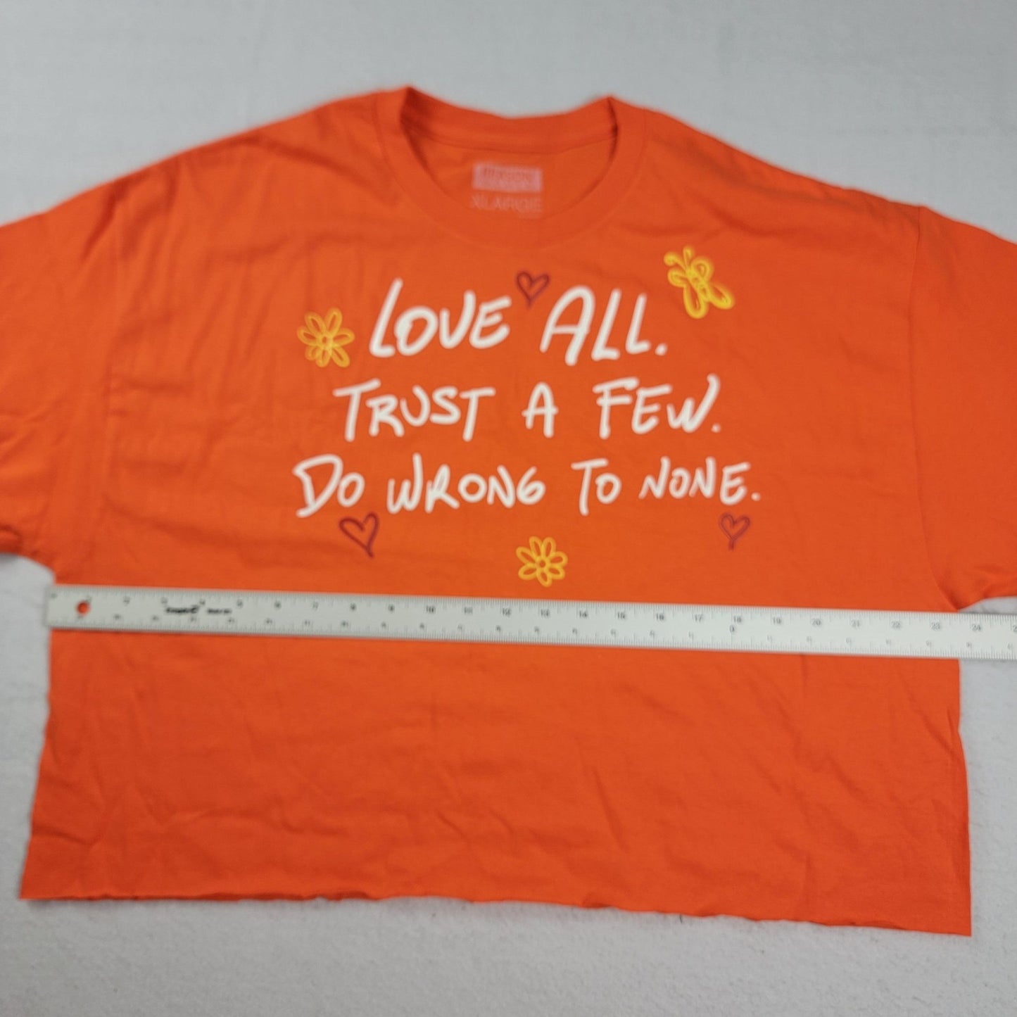 2 Pk Cropped Tshirts Yosemite El Capitan & Reason 'Love All' Women Sz XL