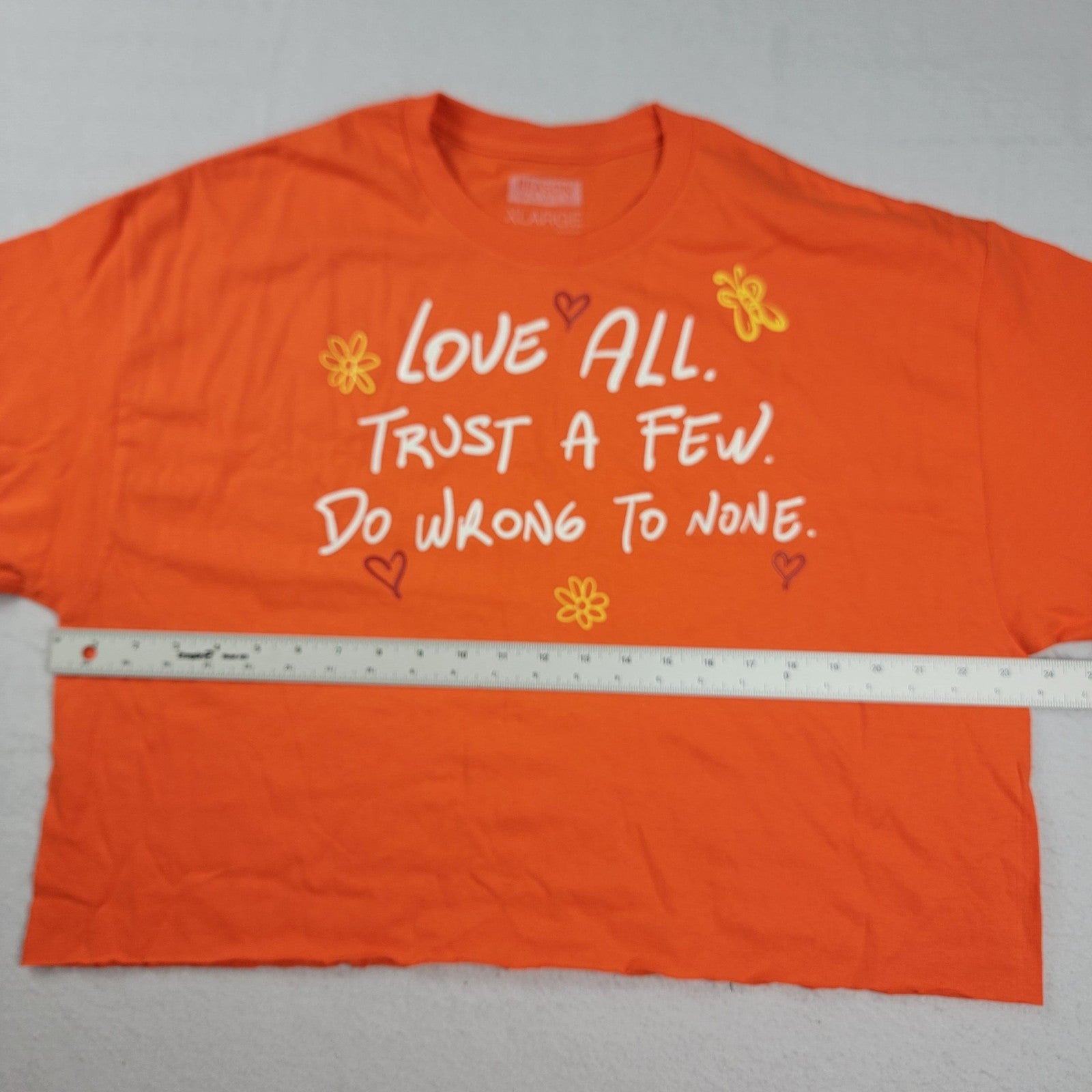 2 Pk Cropped Tshirts Yosemite El Capitan & Reason 'Love All' Women Sz XL