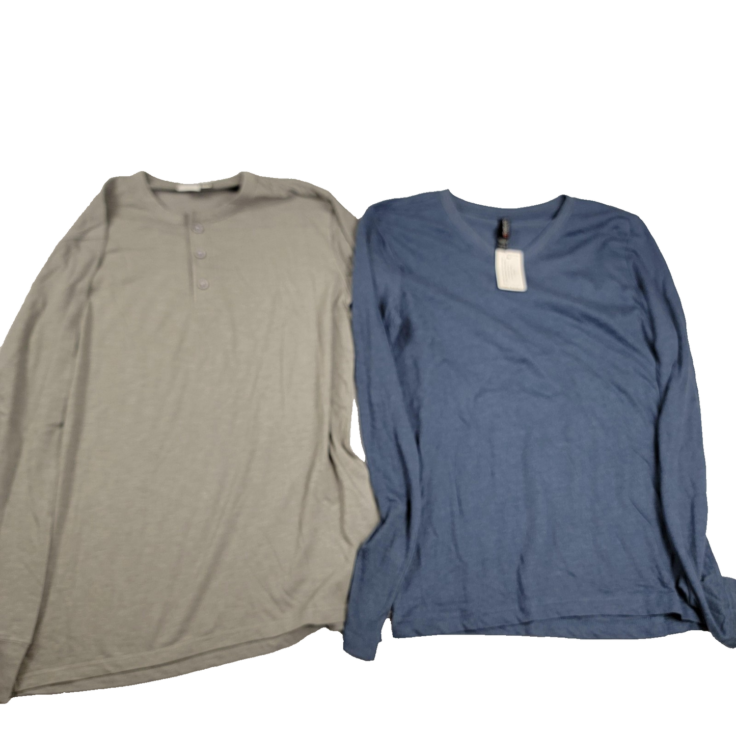 Onia & Optima 2 Shirts Mens Small Gray and Blue Casual