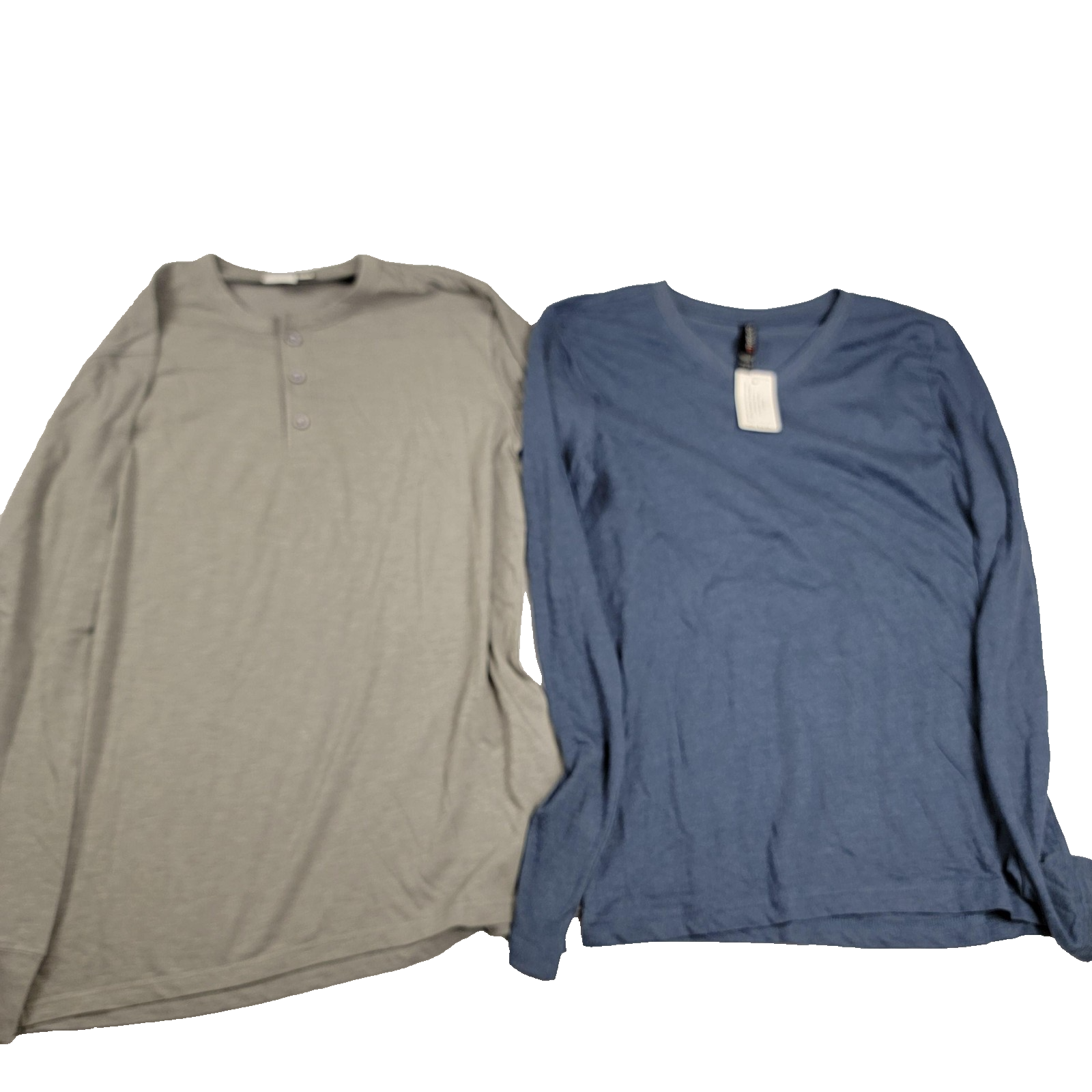 Onia & Optima 2 Shirts Mens Small Gray and Blue Casual