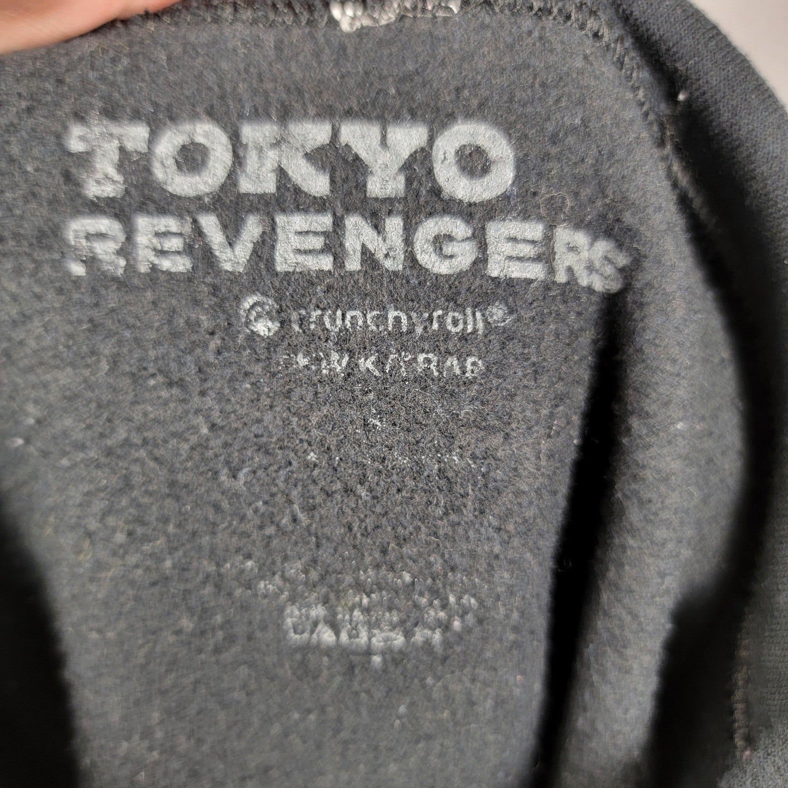Tokyo Revengers Hoodie Anime Graphic Sweat Black Crunchyroll Unisex M Japan