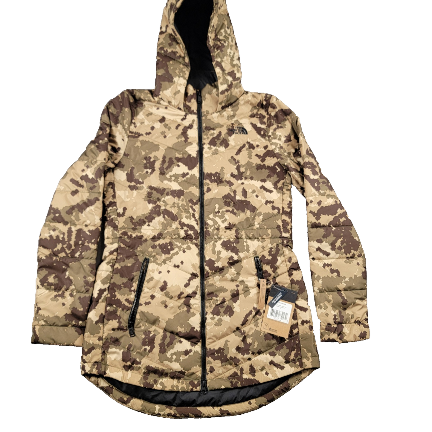 The North Face Women’s Tamburello Parka Digi Camo S Insulated Hooded Coat
