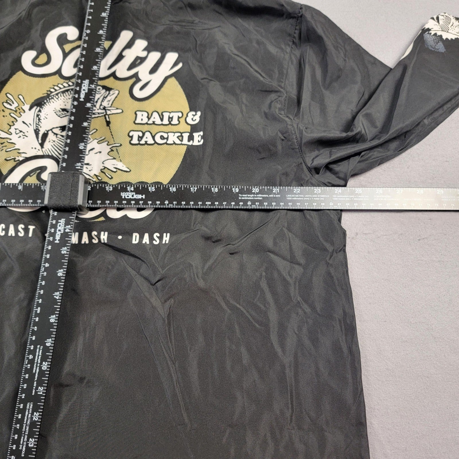 2 Pack Bundle Salty Crew Jacket Mens XL Black Hooded Windbreakers