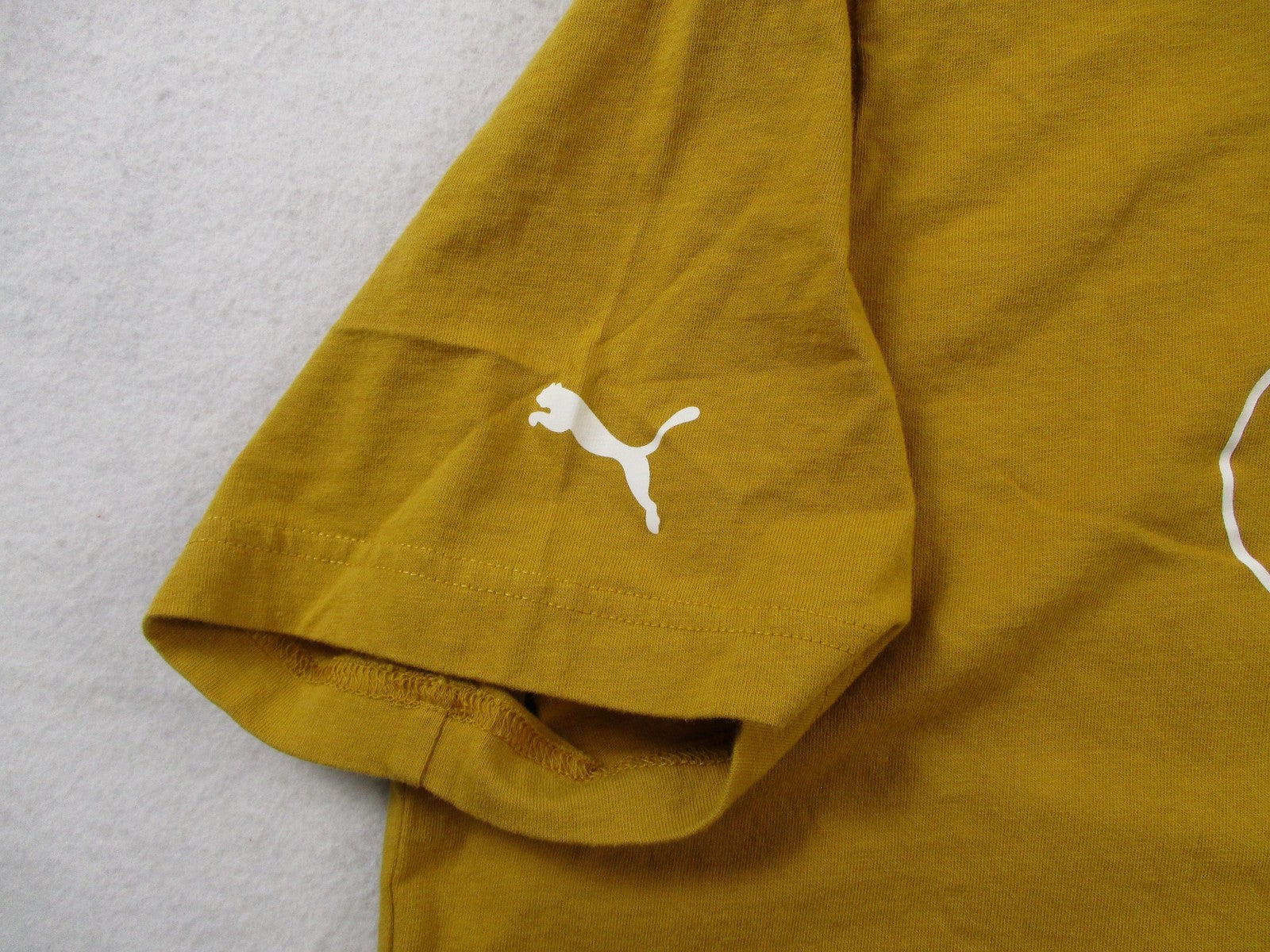 BMW M Motorsport Shirt Mens Large Yellow Puma Racing Graphic Crewneck Tee 15935