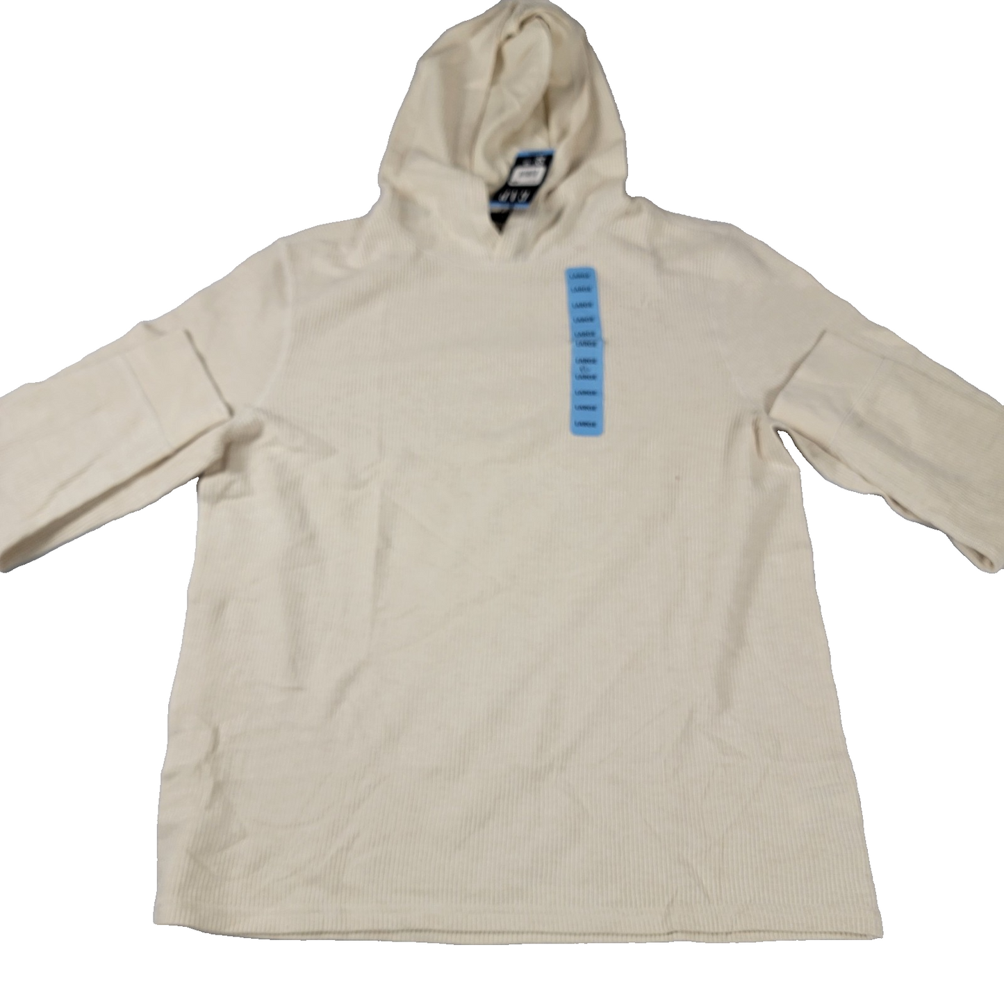 GAP Ribbed Knit Hoodie Heather Turtle Dove Large New w/ Tags Lightweight