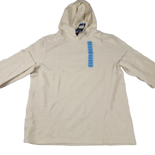 GAP Ribbed Knit Hoodie Heather Turtle Dove Large New w/ Tags Lightweight