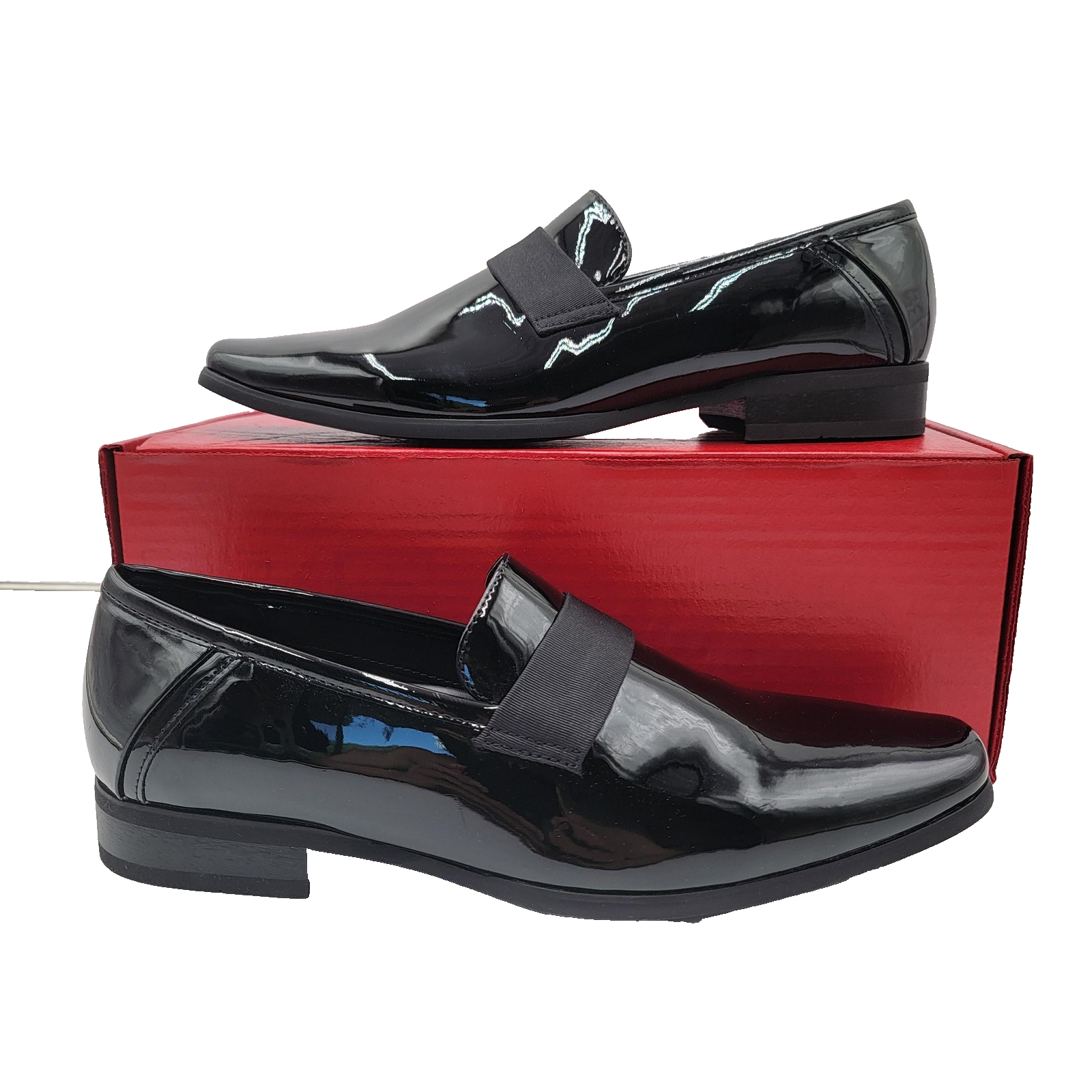 Calvin Klein Shoes Mens Size 9 Patent Loafers CM BERNARD Dress Formal Slip On0