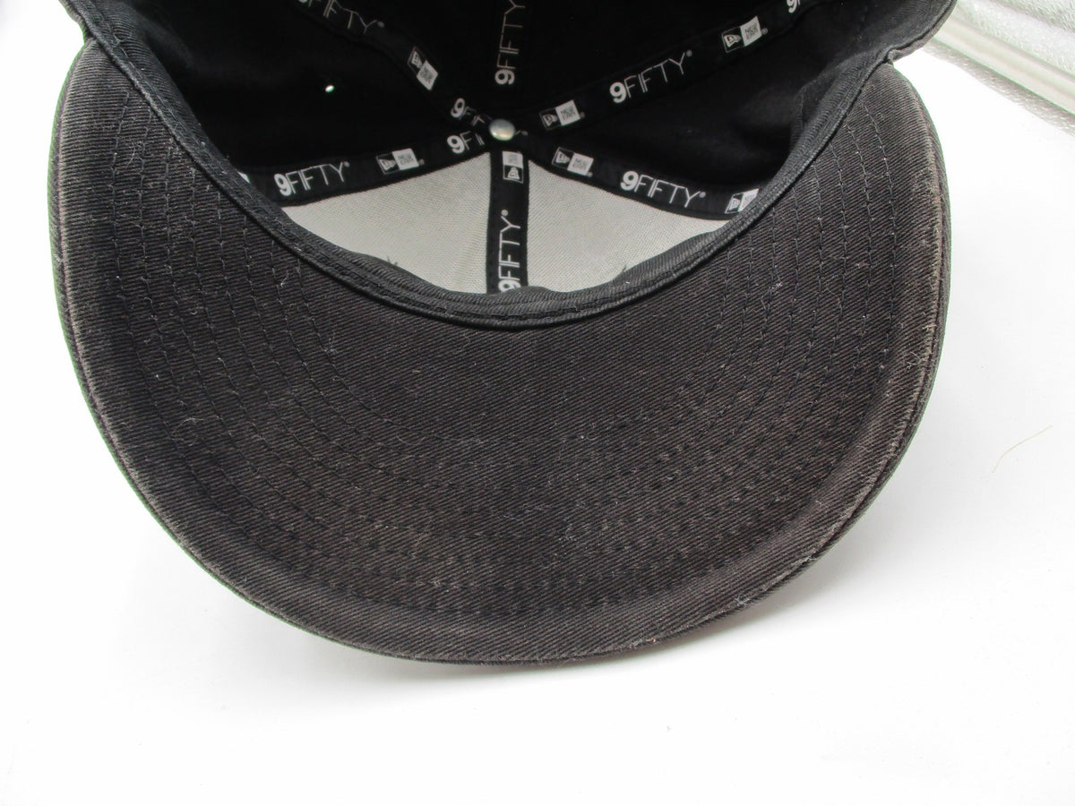 New Era Hat Cap Snap Back Mens One Size Brown Tiger Shark Tattoo Studio 9FIFTY11
