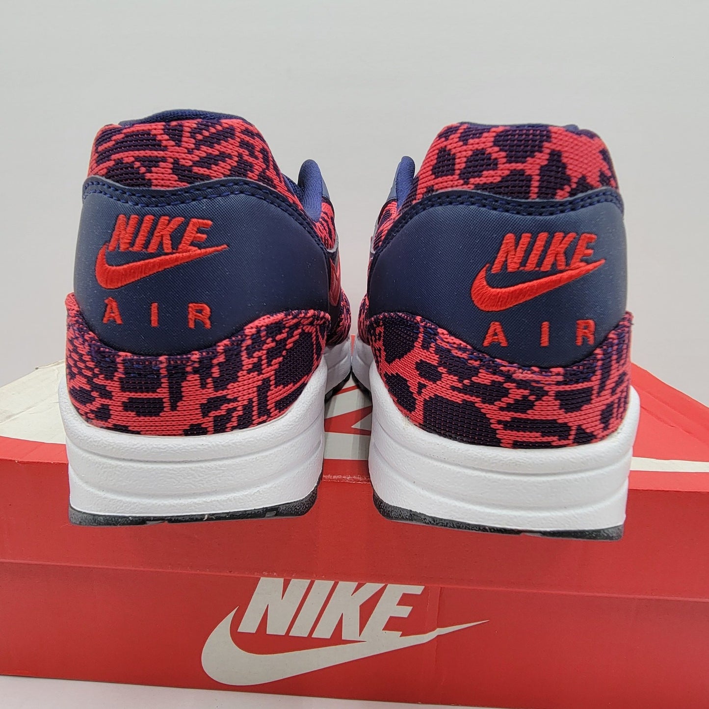Nike Air Max 1 Jacquard Blue Red Women's Size 8 NIB