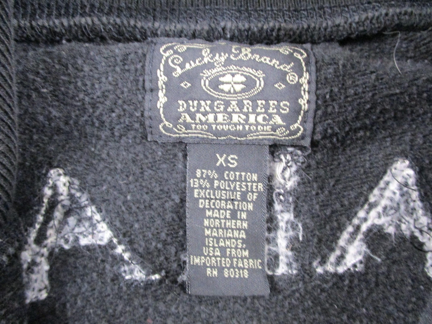 Lucky Brand Sweatshirt Womens XS Black Himalayas Katmandu Lotus Full Zip Fleece3