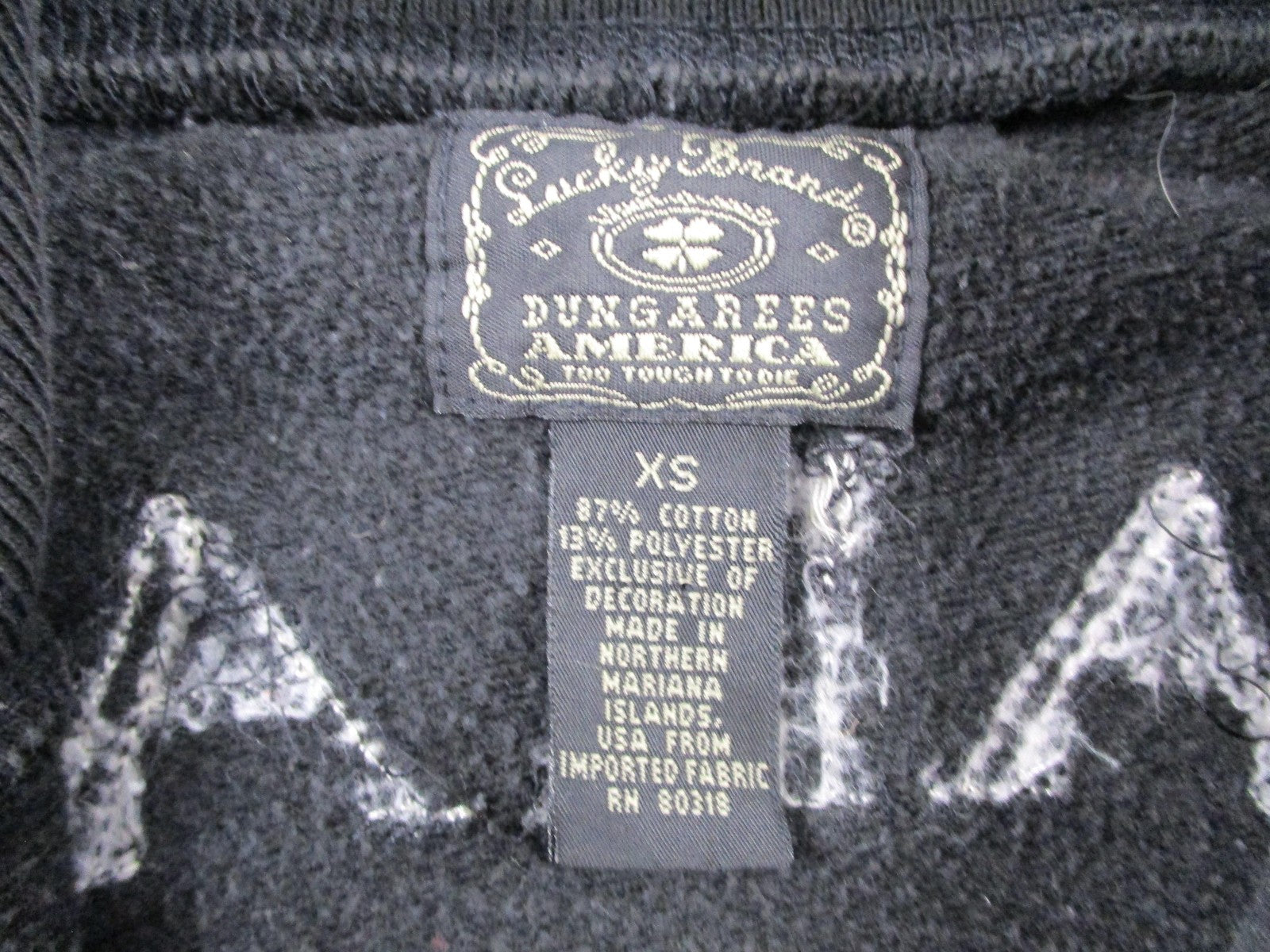 Lucky Brand Sweatshirt Womens XS Black Himalayas Katmandu Lotus Full Zip Fleece3