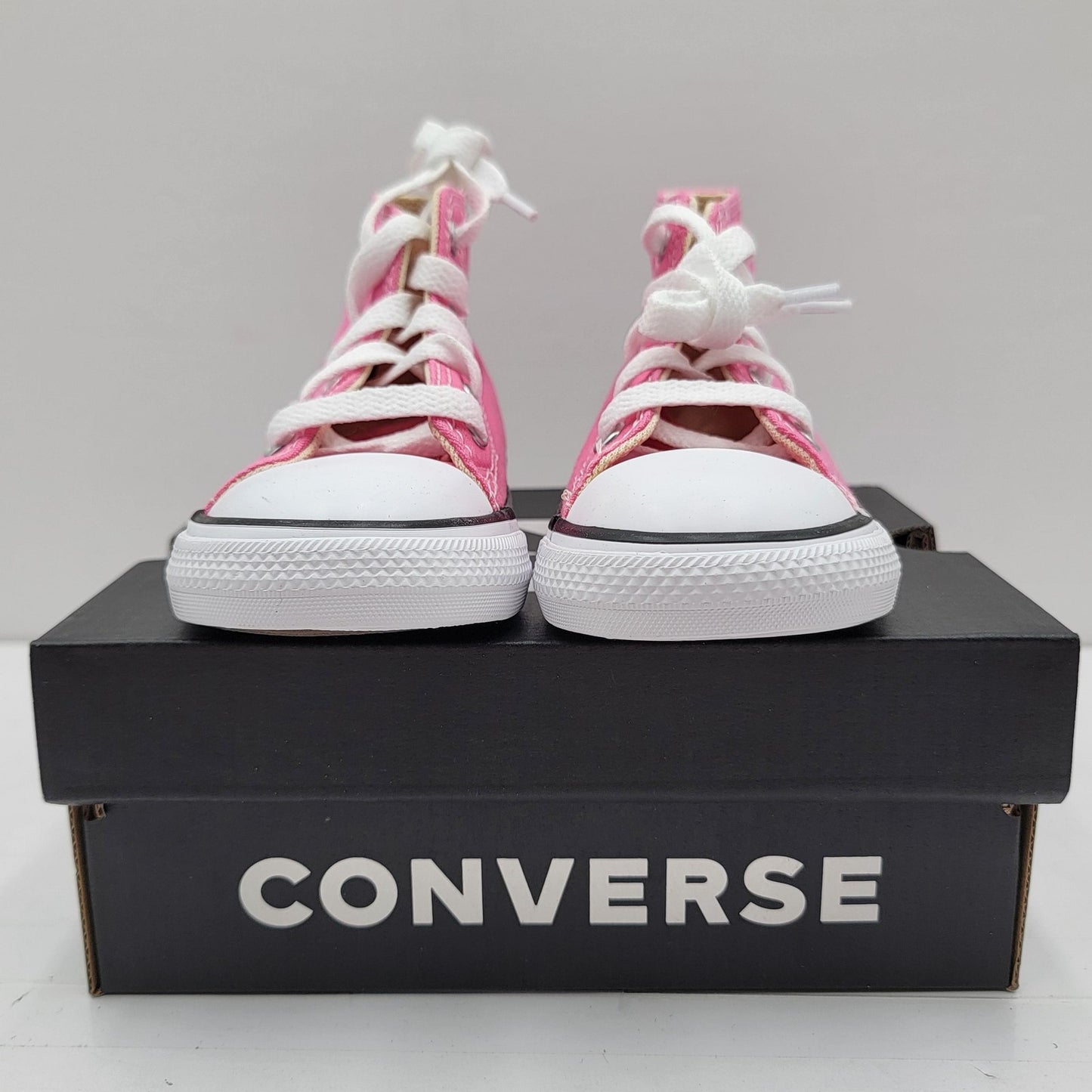 Converse All Star Shoes Infant 7 High Top Canvas Kids Toddler Girls Sneakers2