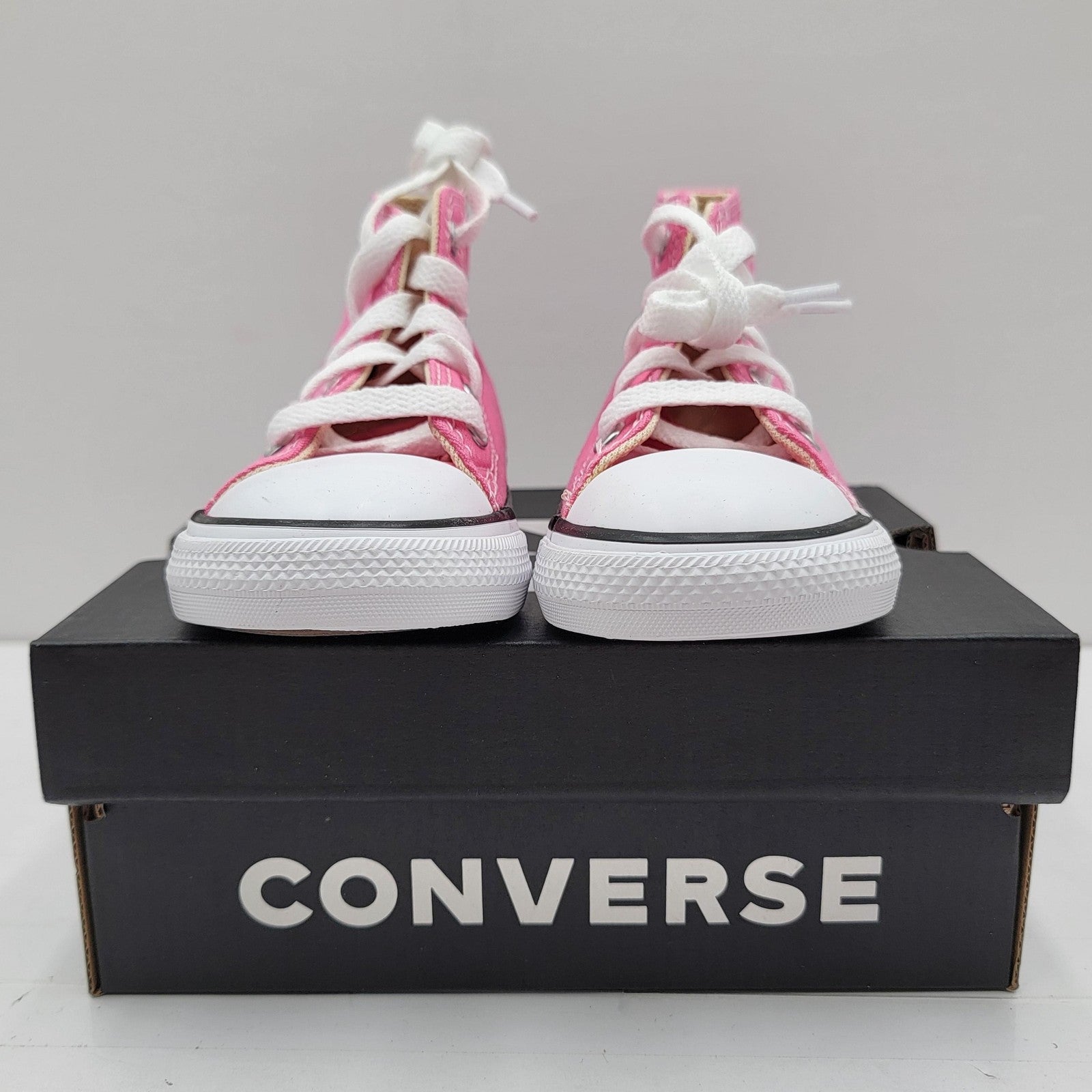 Converse All Star Shoes Infant 7 High Top Canvas Kids Toddler Girls Sneakers2
