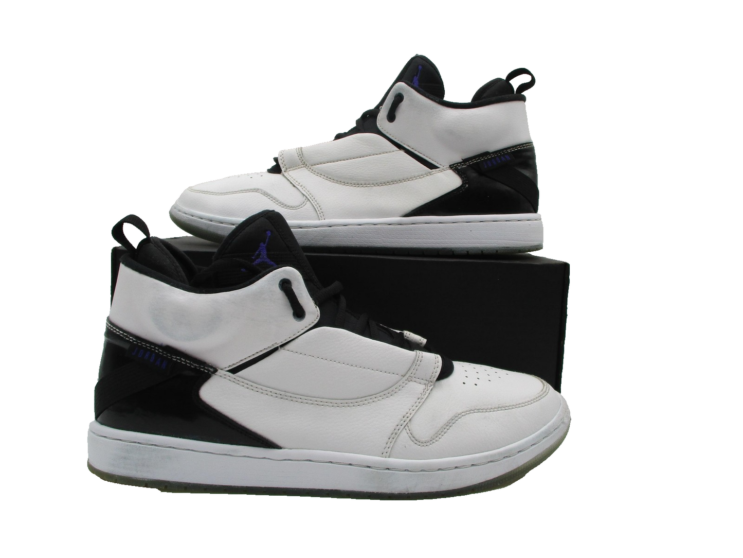 Air Jordan Fadeaway 'White Concord' Sz 11.5 Mid Basketball Shoes AO1329100 1H40