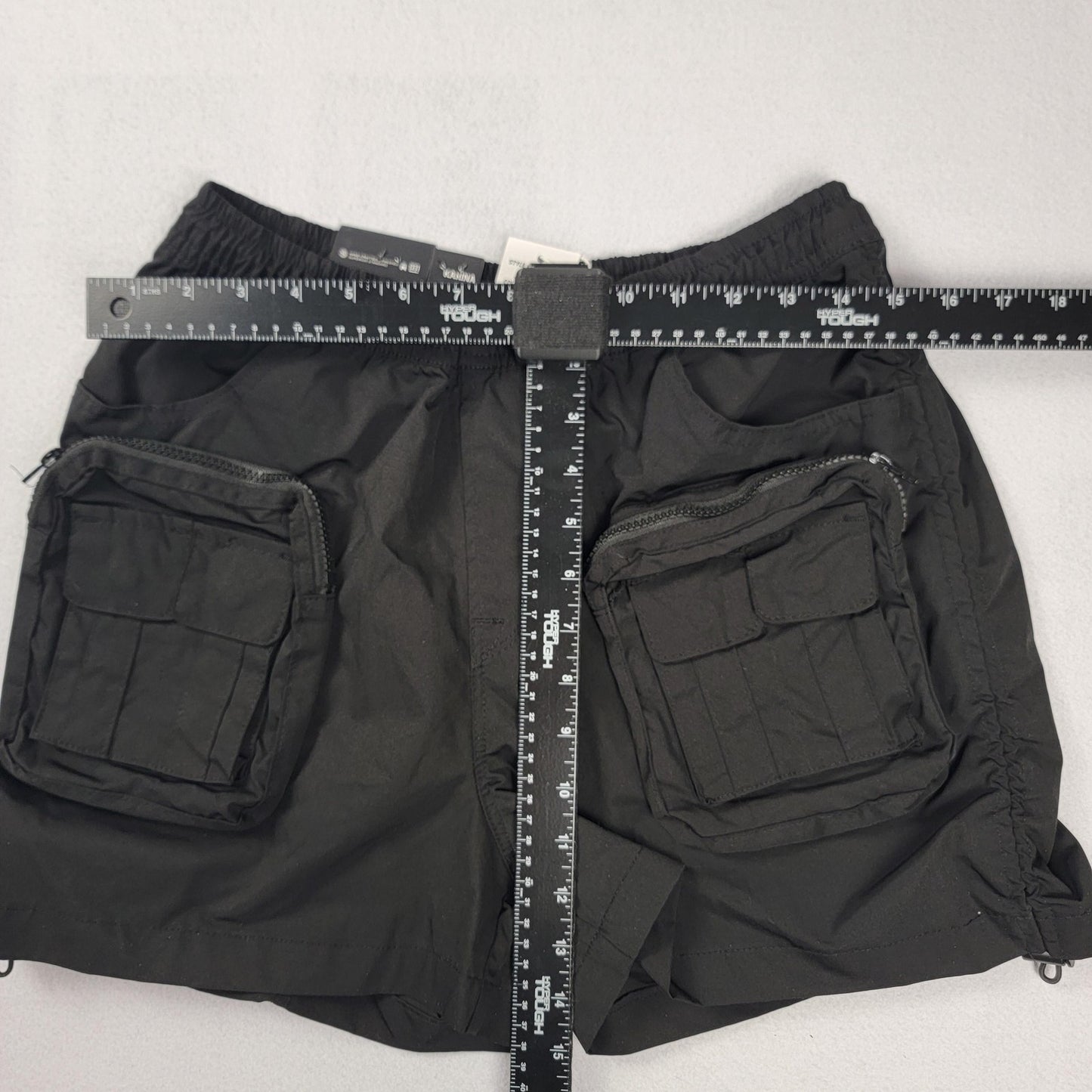Smoke Rise Red Karina Shorts Wmn Med Black Curvy Fit Cargo Pockets